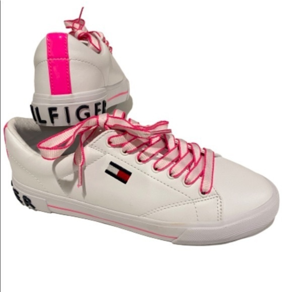 NWOT Tommy Hilfiger Flint 2 Hot Pink/White… - Picture 2 of 16